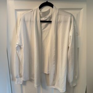 Sonoma Women’s Cream Off-white lightweight Open Cardigan size Small S